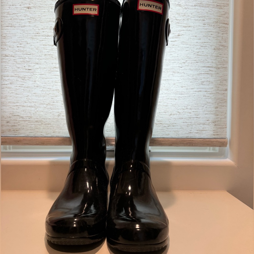 Original glossy tall hunter rain boots